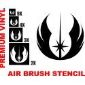 JEDI Logo - Premium Vinyl Stencil Set