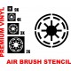 Imperial Logo - Premium Vinyl Stencil Set