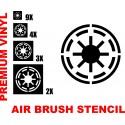 Repubblic Logo - Premium Vinyl Stencil Set