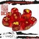 SOIF compatible Lannister Transparent dice set
