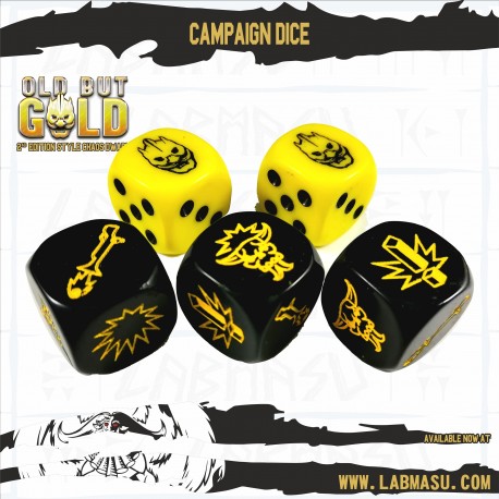 Dice set - Old But Gold