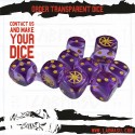 Order Transparent Dice - Set of 10