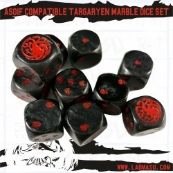 SOIF compatible Targaryen Marble dice set