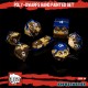Poly-Dwarfs Hand Painted set of 8