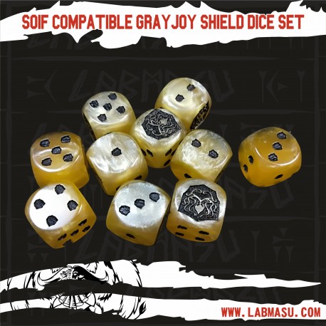 SOIF compatible Grayjoy Shields dice set