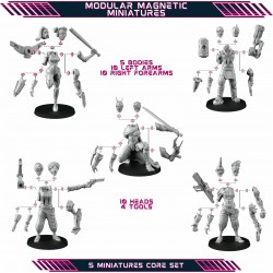 Cybernation UNCENSORED Miniature Magnetizzate - scatola CORE da 5 miniature