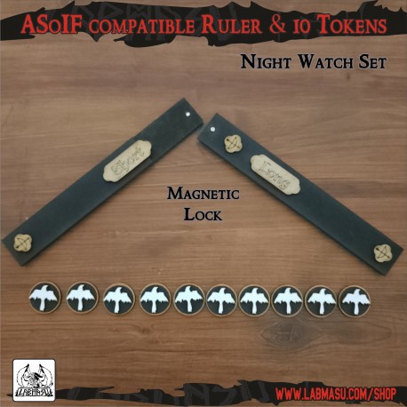 SOIF compatible Night's watch tokens and ruler