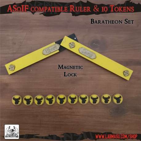 SOIF compatible Stannis Baratheon tokens and ruler