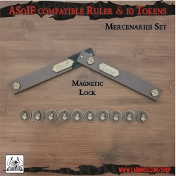 SOIF compatible Mercenaries tokens and ruler