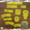 Gaslands Ed. Italiana Sagome di Manovra in ABS Giallo