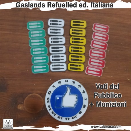 Gaslands Ed. Italiana Voti del Pubblico e Munizioni