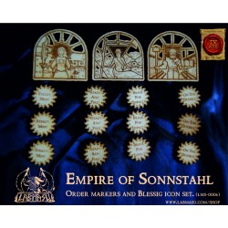 Empire of Sonnsthal blessing card and order markers