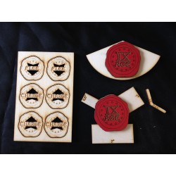 Customizable 9th Age Area Template and movement marker
