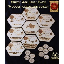 Ninth Age - vie di magia. Carte in legno e token