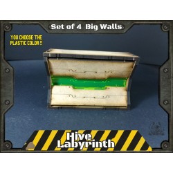 Hive Labyrinth - set di 4 Muri Grandi